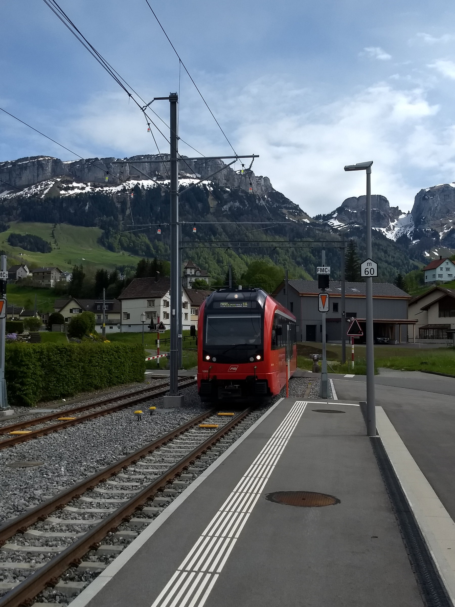 Appenzeller Bahn in Weissbad. Foto: Nikolaus Vogl
