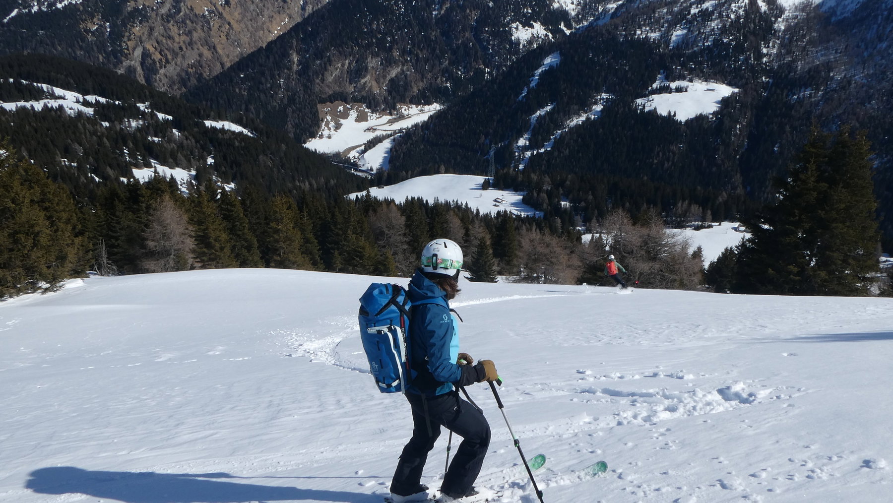 Abfahrt vom Sattelberg. Foto Karl Plohovich