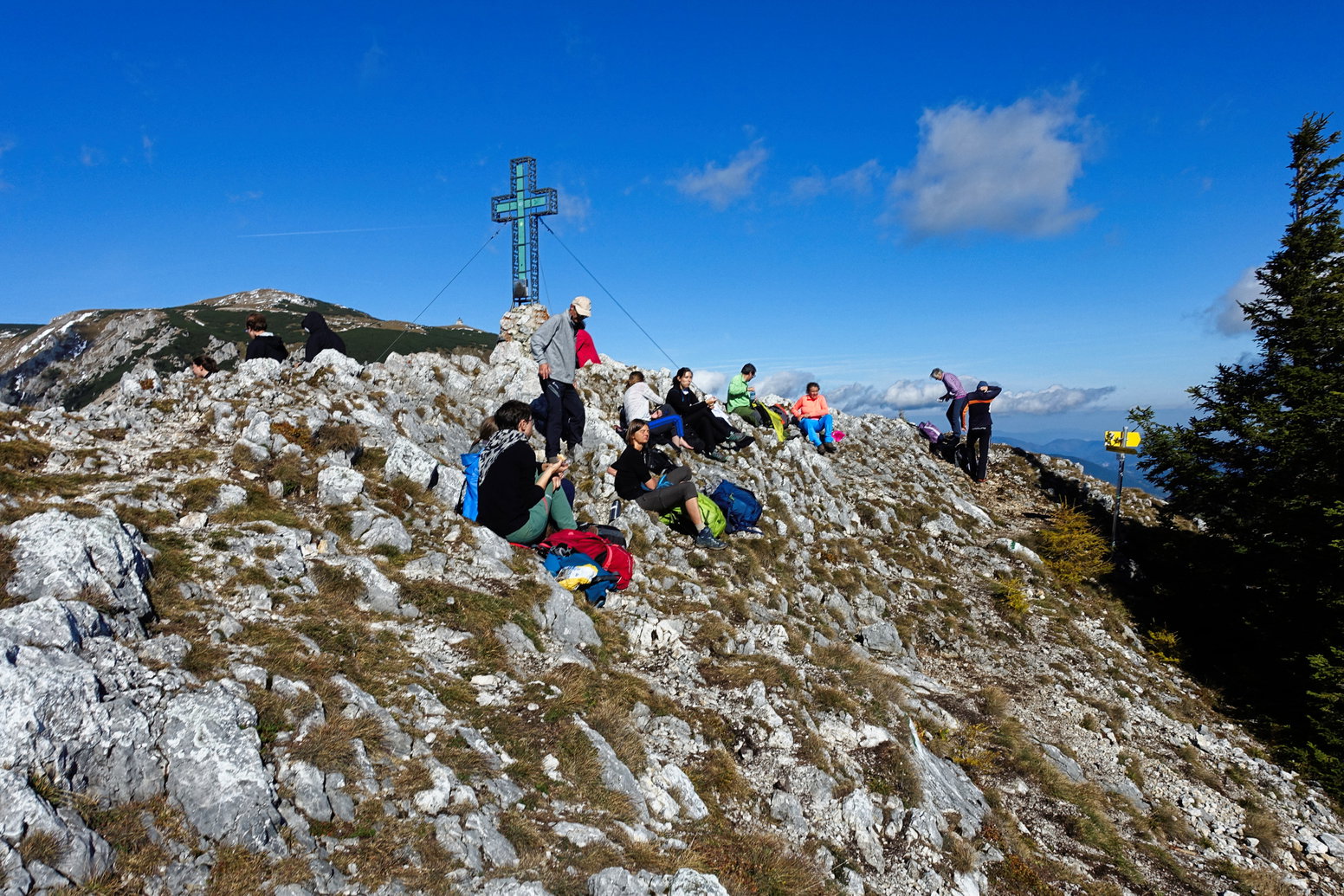 Auf dem Krummbachstein. Foto: Alpenverein Edelweiss