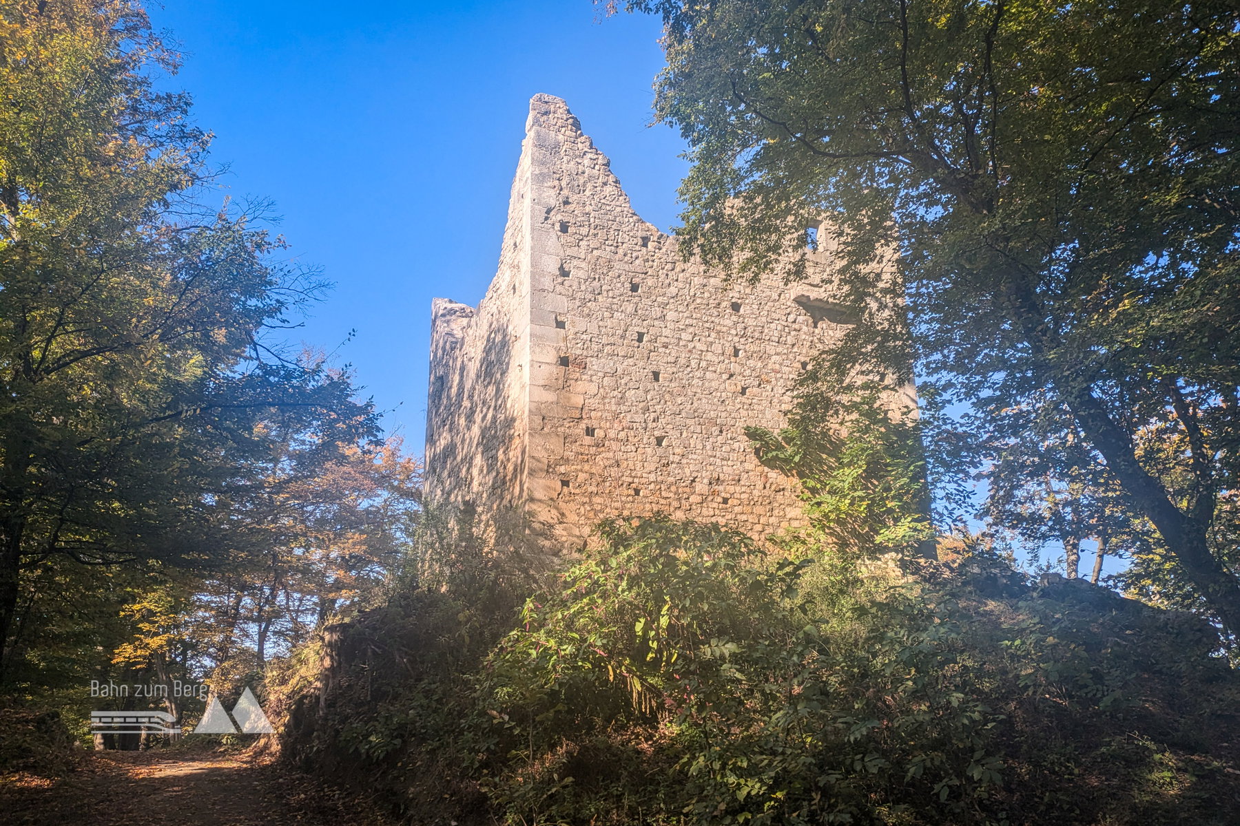 Der Römerturm der Ruine Alt-Wildon. Foto: Anna, POW AT