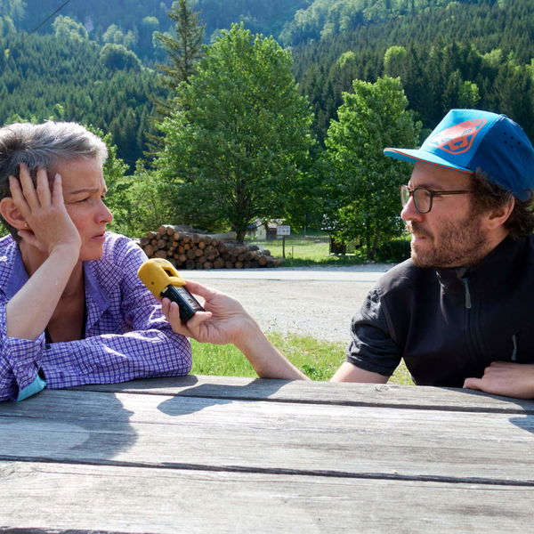 Radiointerview am Zahmen Gamseck