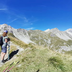 Ein steiler Weg auf die Ansbacher Hütte