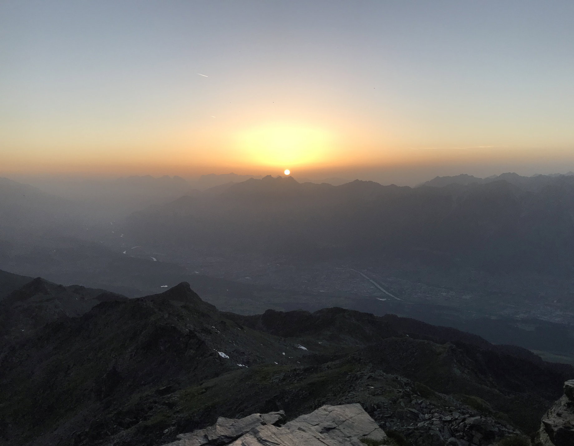 Wenn die Sonn untergeht am Karwendel. Foto: David Kurz