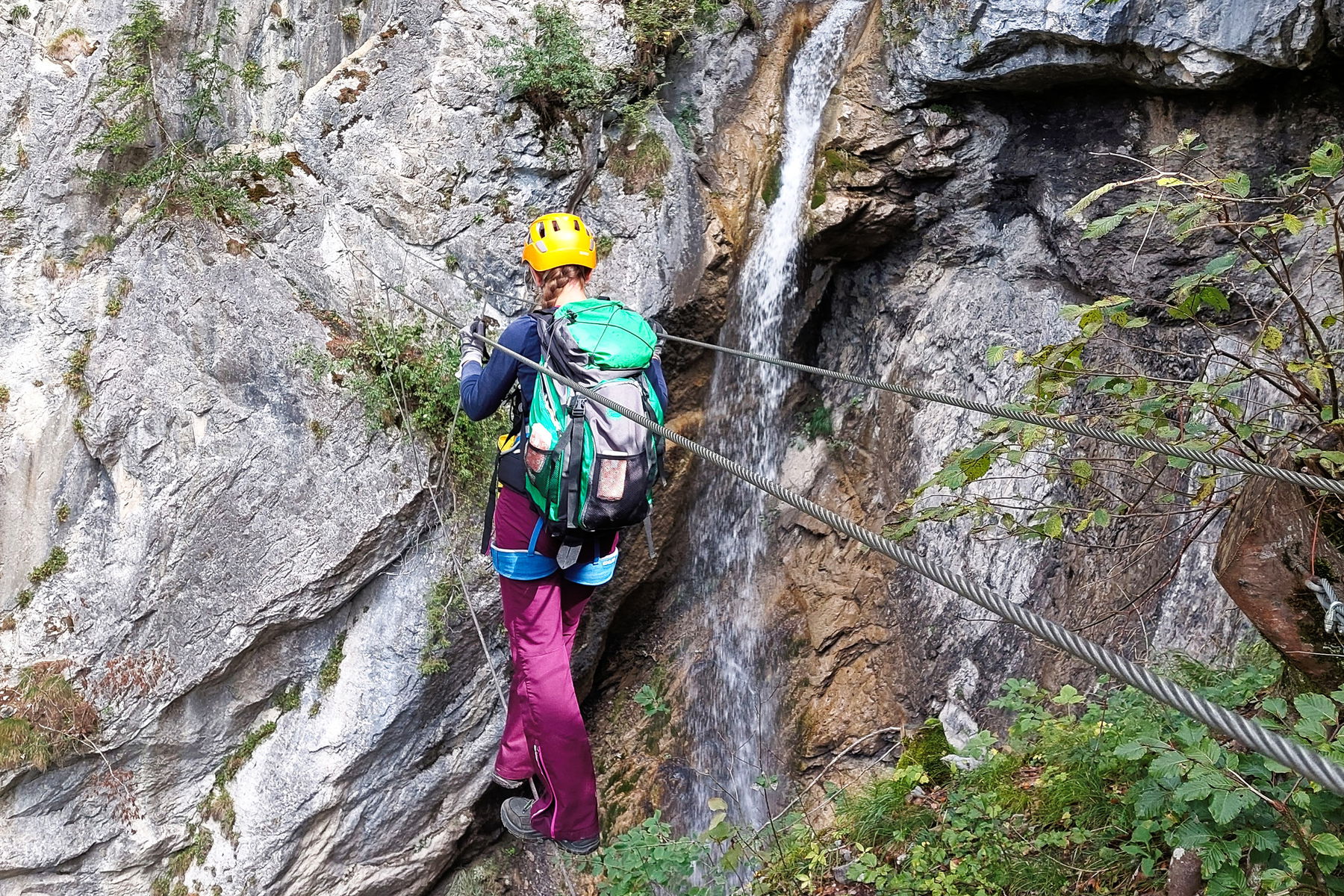 Wasserfallklettersteig im Montafon
